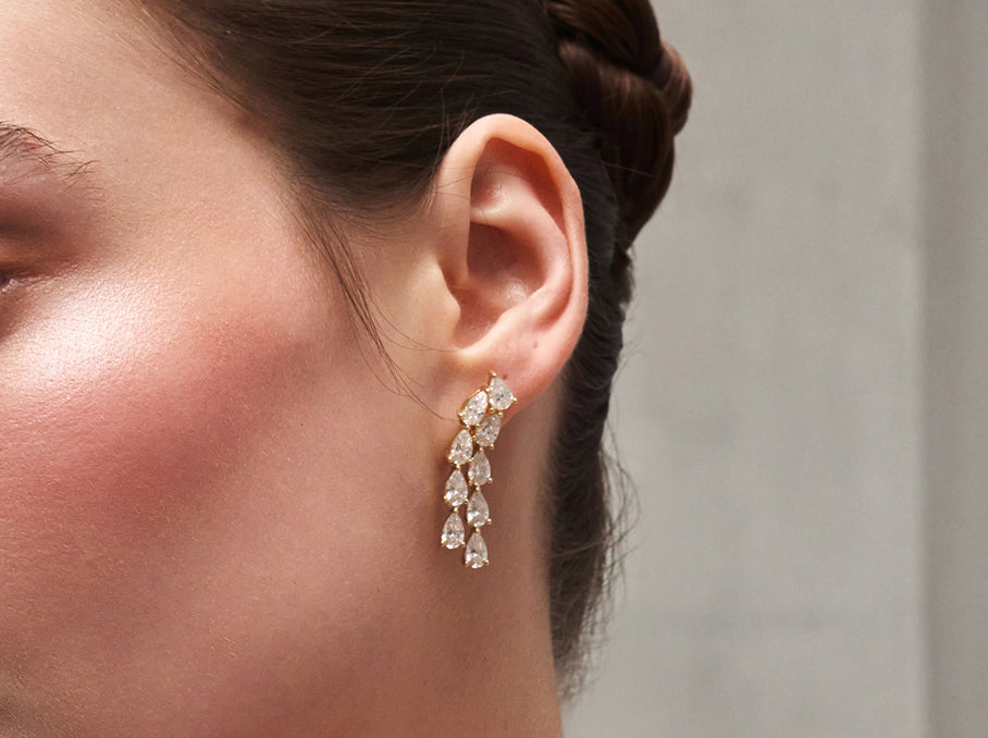 Statement drop earrings