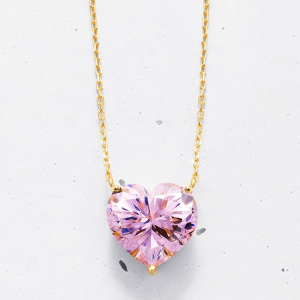 Heart-cut Pendant Necklace | Colours