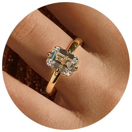 Emerald Engagement Ring