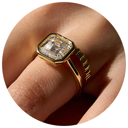 Asscher Engagement Ring