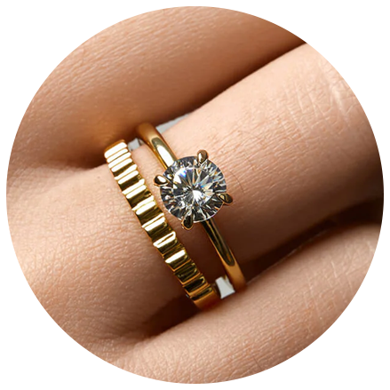 Round Engagement Ring