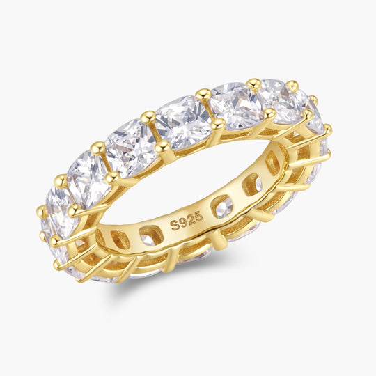 Cushion Cut Eternity Band