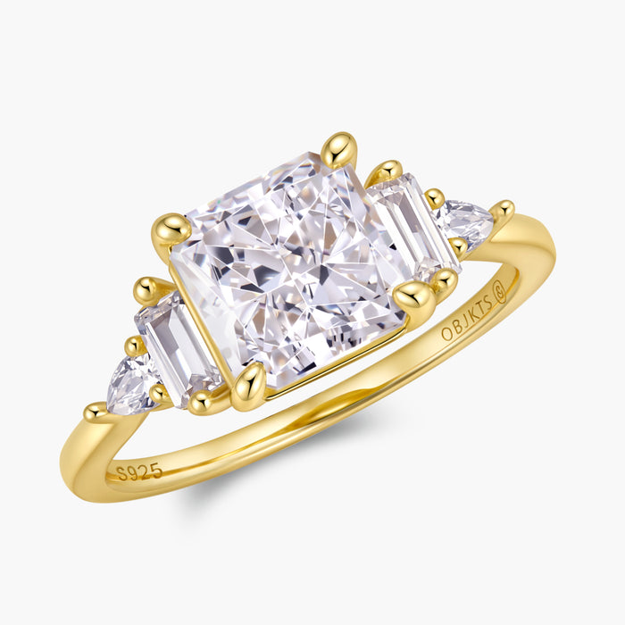 Crushed Ice Square Ring