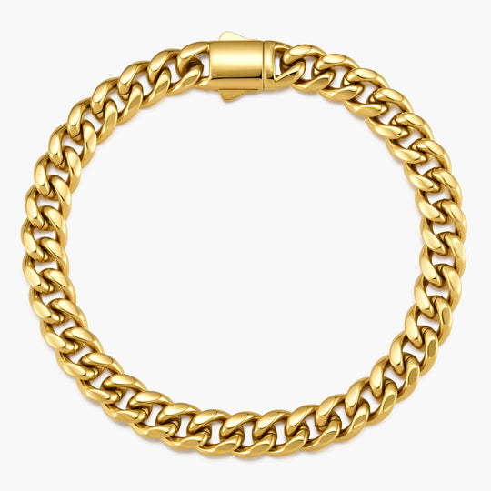 Cuban Link Chain Bracelet 8mm