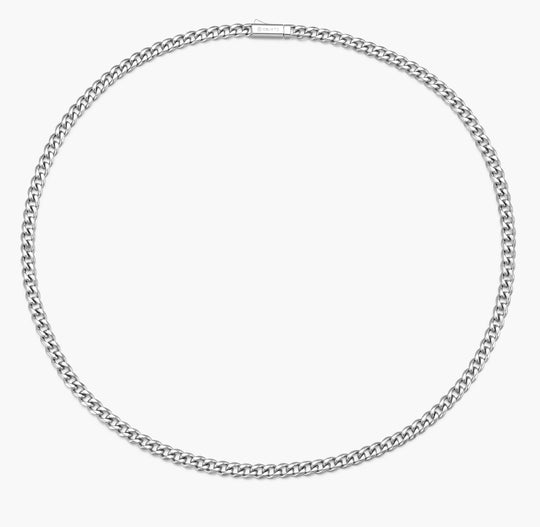 Classic Round Curb Chain Necklace 5mm