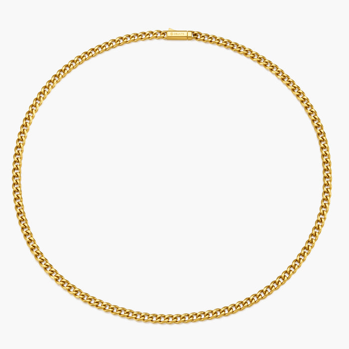 Classic Round Curb Chain Necklace 5mm