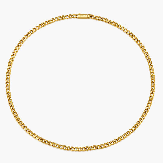 Classic Round Curb Chain Necklace 5mm