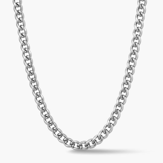 Classic Round Curb Chain Necklace 5mm