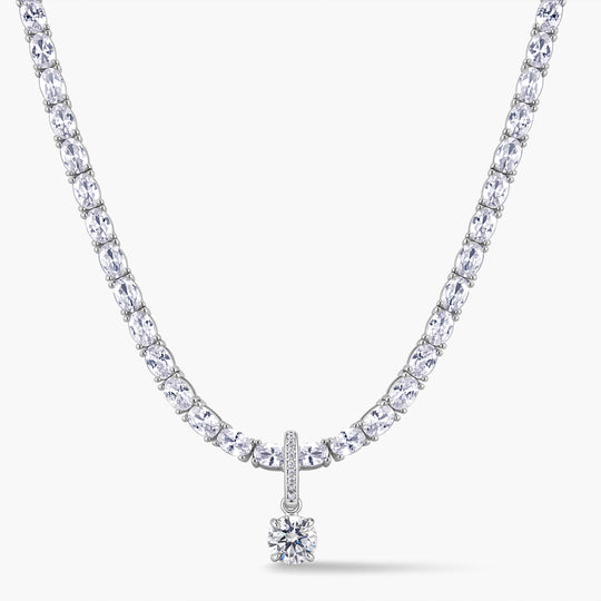 Round Pendant | Pavé Hinged Bail