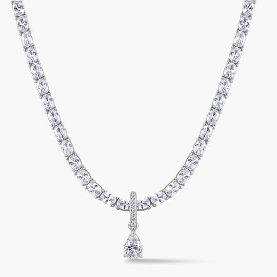 Pear Pendant | Pavé Hinged Bail