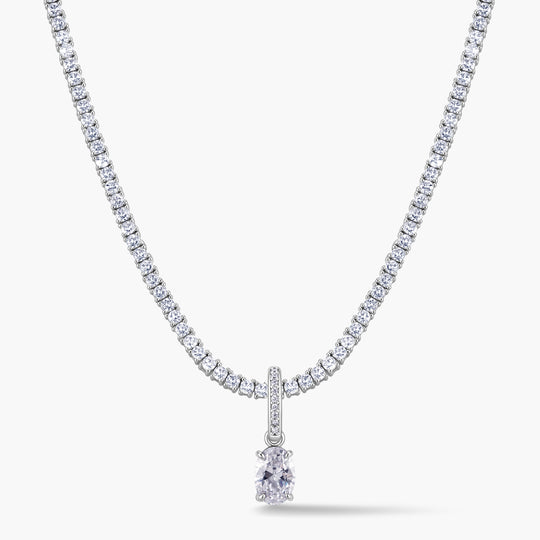 Oval Pendant | Pavé Hinged Bail