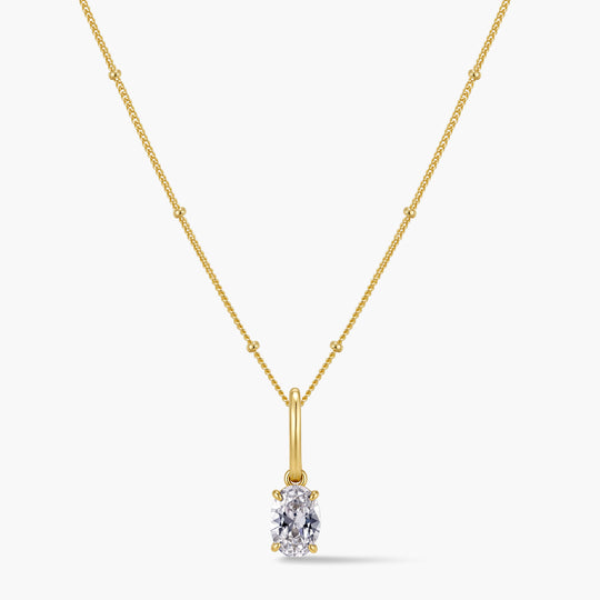 Oval Pendant | Hinged Bail