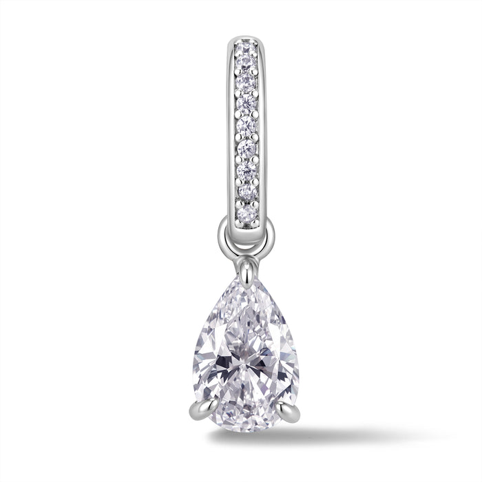 Pear Pendant | Pavé Hinged Bail