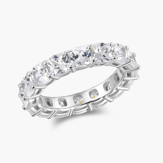 Cushion Cut Eternity Band
