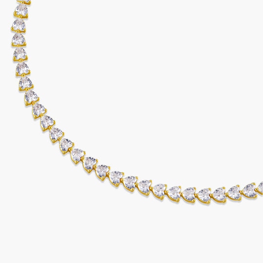 Heart Tennis Bracelet