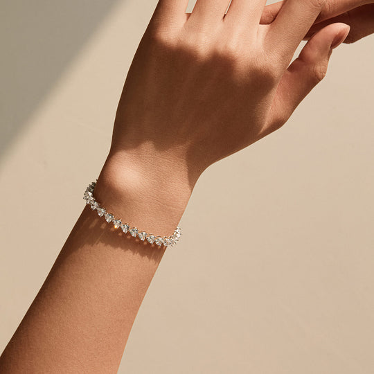 Heart Tennis Bracelet
