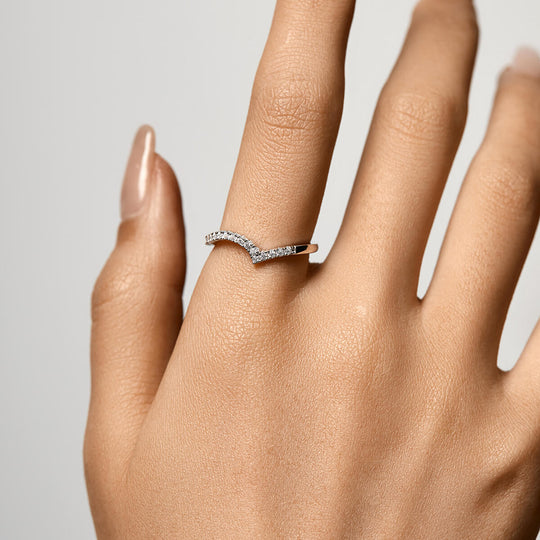 Pavé Flux Ring | Bottom Stacker