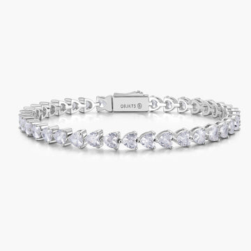 Heart Tennis Bracelet