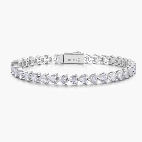 Heart Tennis Bracelet