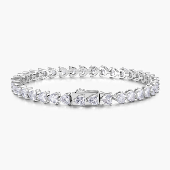 Heart Tennis Bracelet