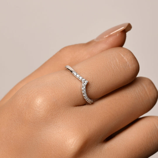 Pavé Flux Ring | Bottom Stacker