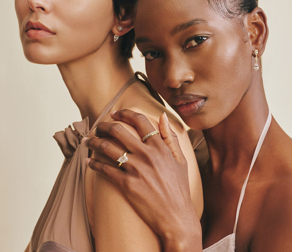 Models wearing jewellery