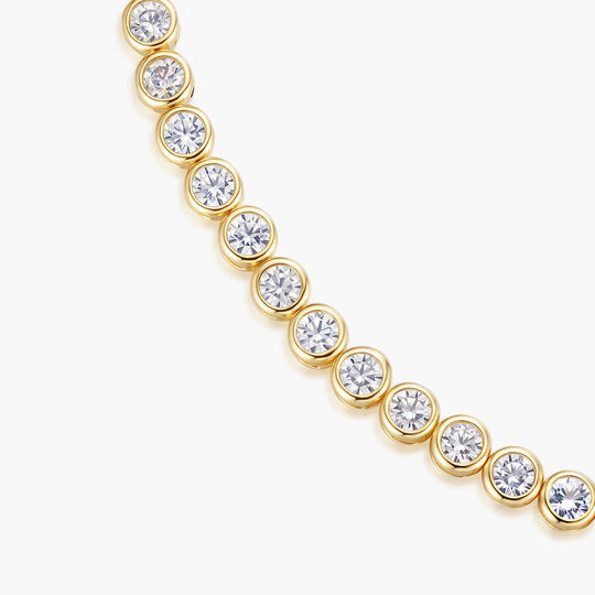 Round Bezel Tennis Bracelet