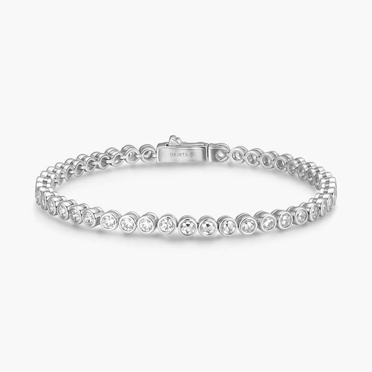 Round Bezel Tennis Bracelet