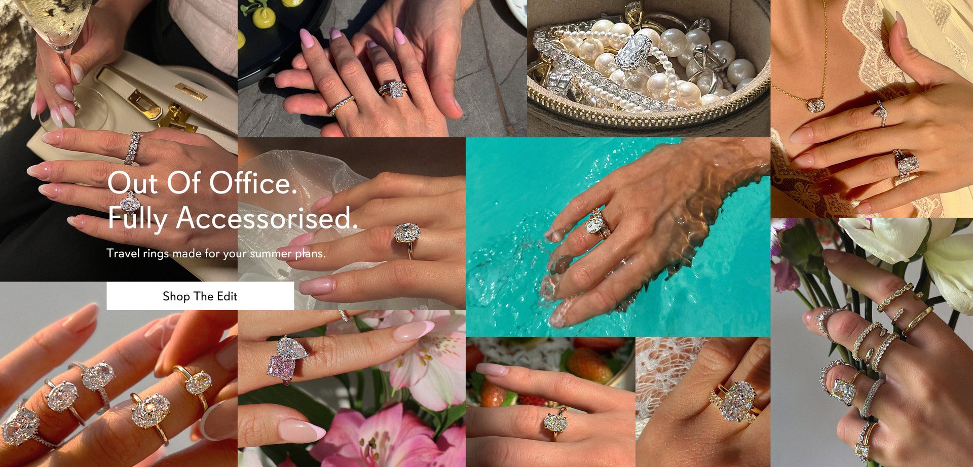 Out Of Office. Fully Accessorised. Travel rings made for your summer plans.