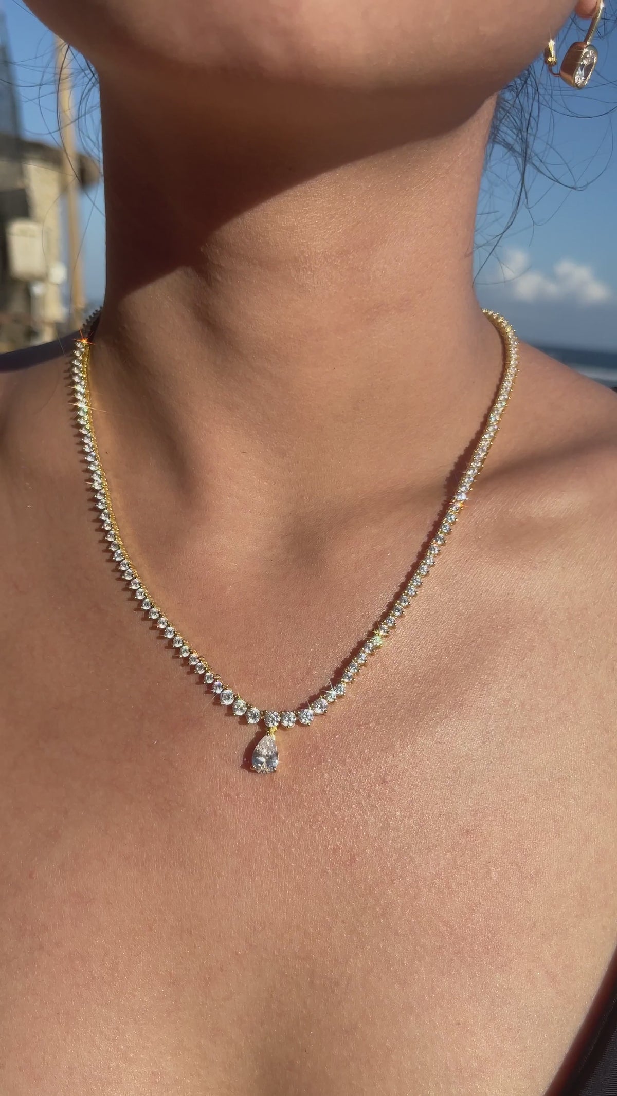 Lois Necklace styled in real life