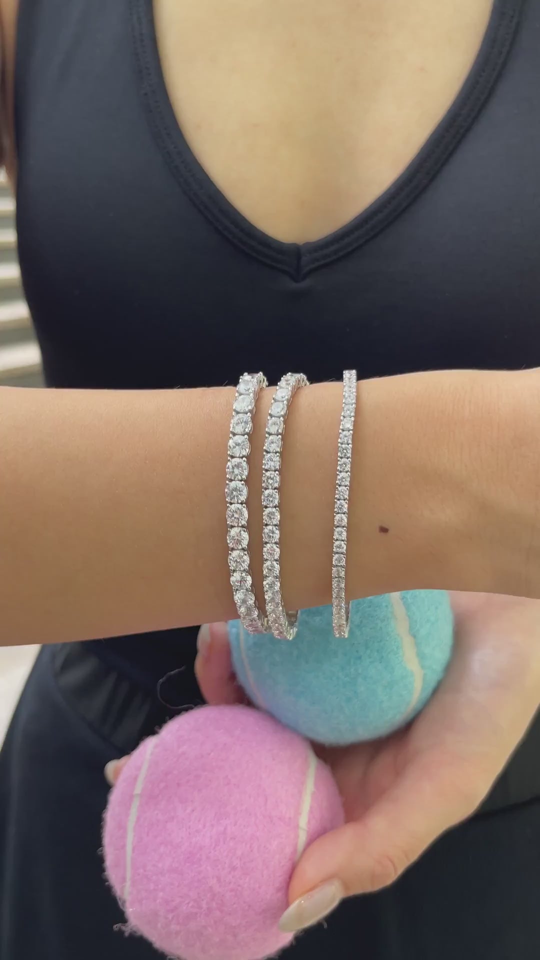 Customer video 2: OBJKTS tennis jewellery worn in real life