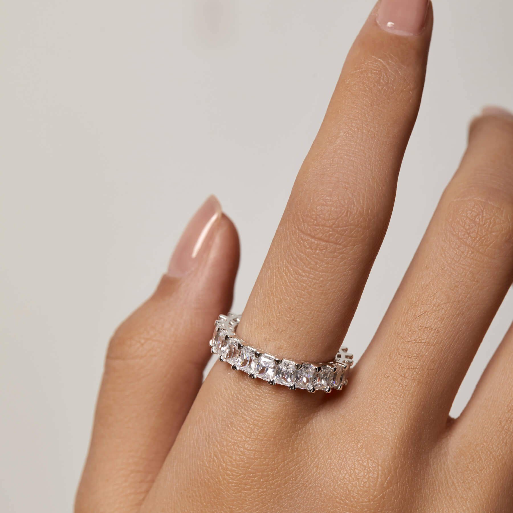 Radiant Cut Eternity Band – OBJKTS Jewelry