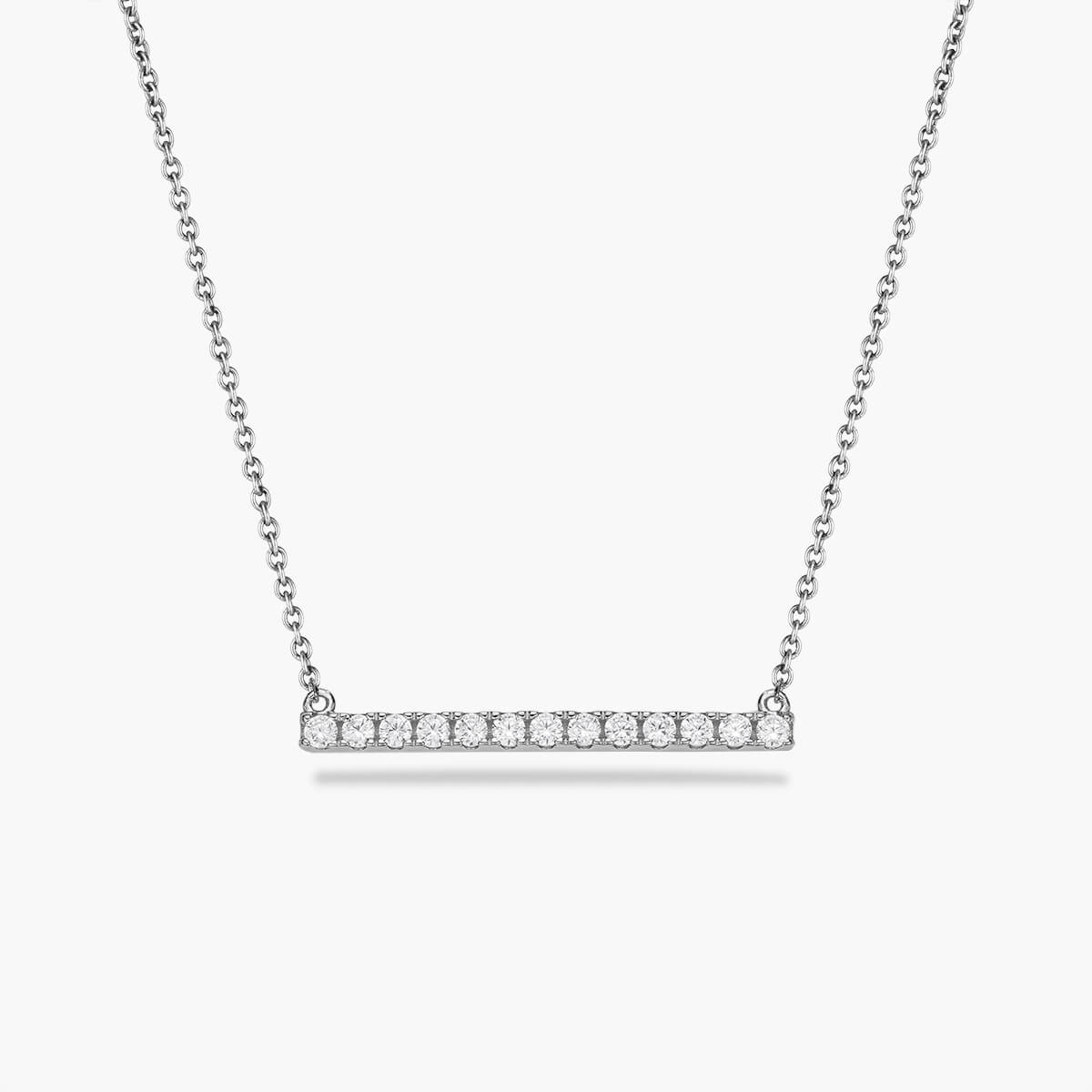 Diamante Bar Pendant Necklace