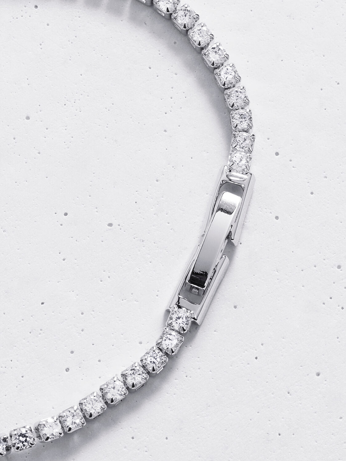 Linea Tennis Bracelet, Cubic Zirconia Crystal, 2mm Small OBJKTS Jewelry