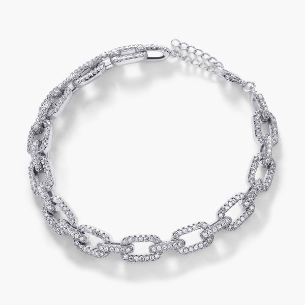 Pave Chain Link Bracelet