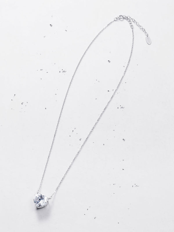 Heart-cut Pendant Necklace