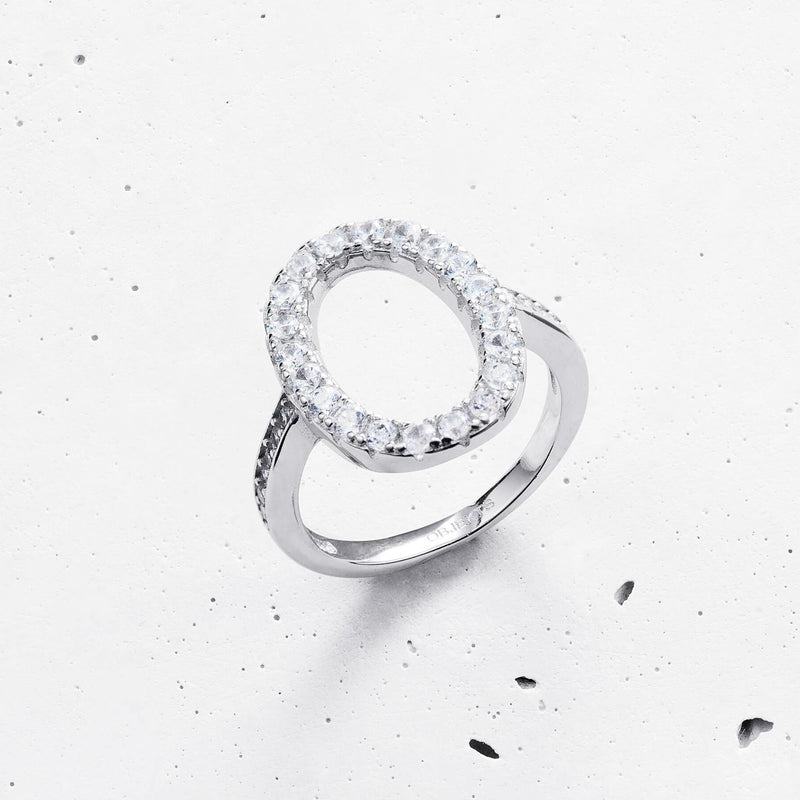 Pave Oval Serfis Ring