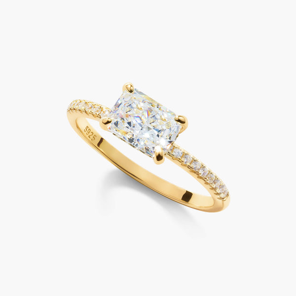 East West Radiant Pavé Ring