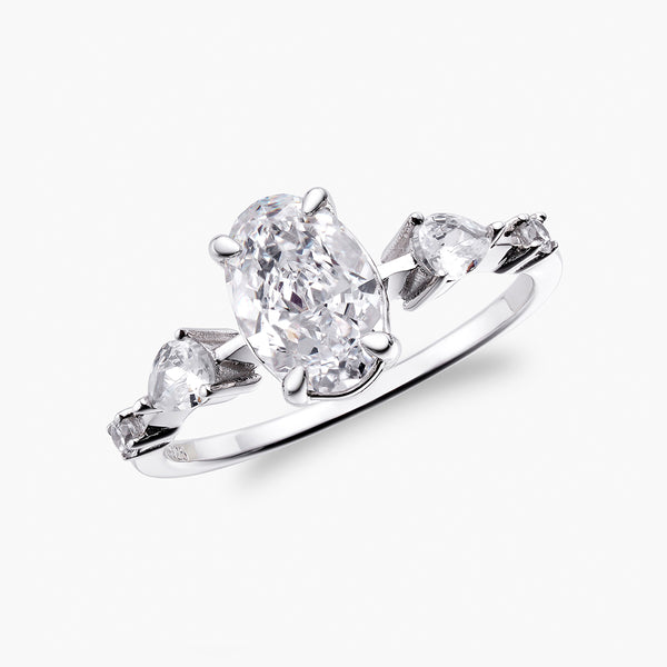 Crushed Ice Oval Multi | Centrepiece Ring