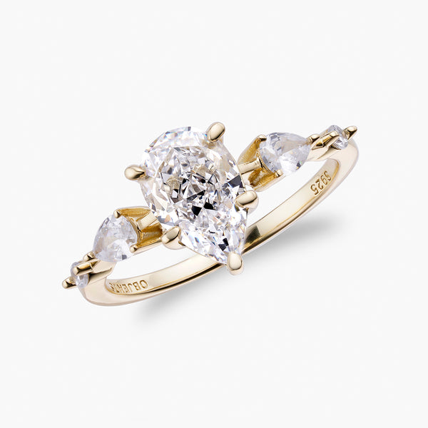 Crushed Ice Pear Multi | Centrepiece Ring