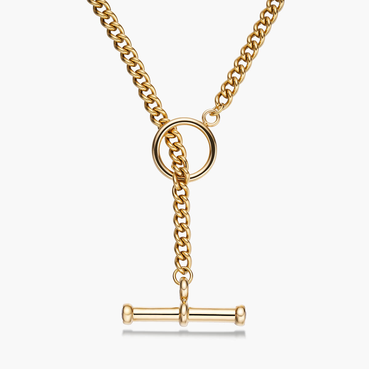 Tyro Silver & Gold T Bar Necklace | Rosie Kent Jewellery