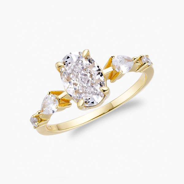 Crushed Ice Oval Multi | Centrepiece Ring