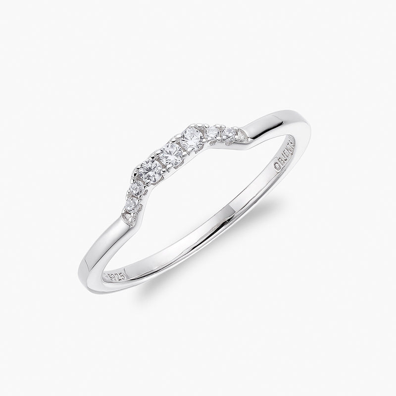 Pavé Hex | Stacking Ring