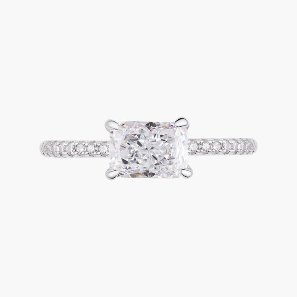 East West Radiant Pave Ring