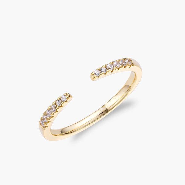 Open Pave Stacking Ring