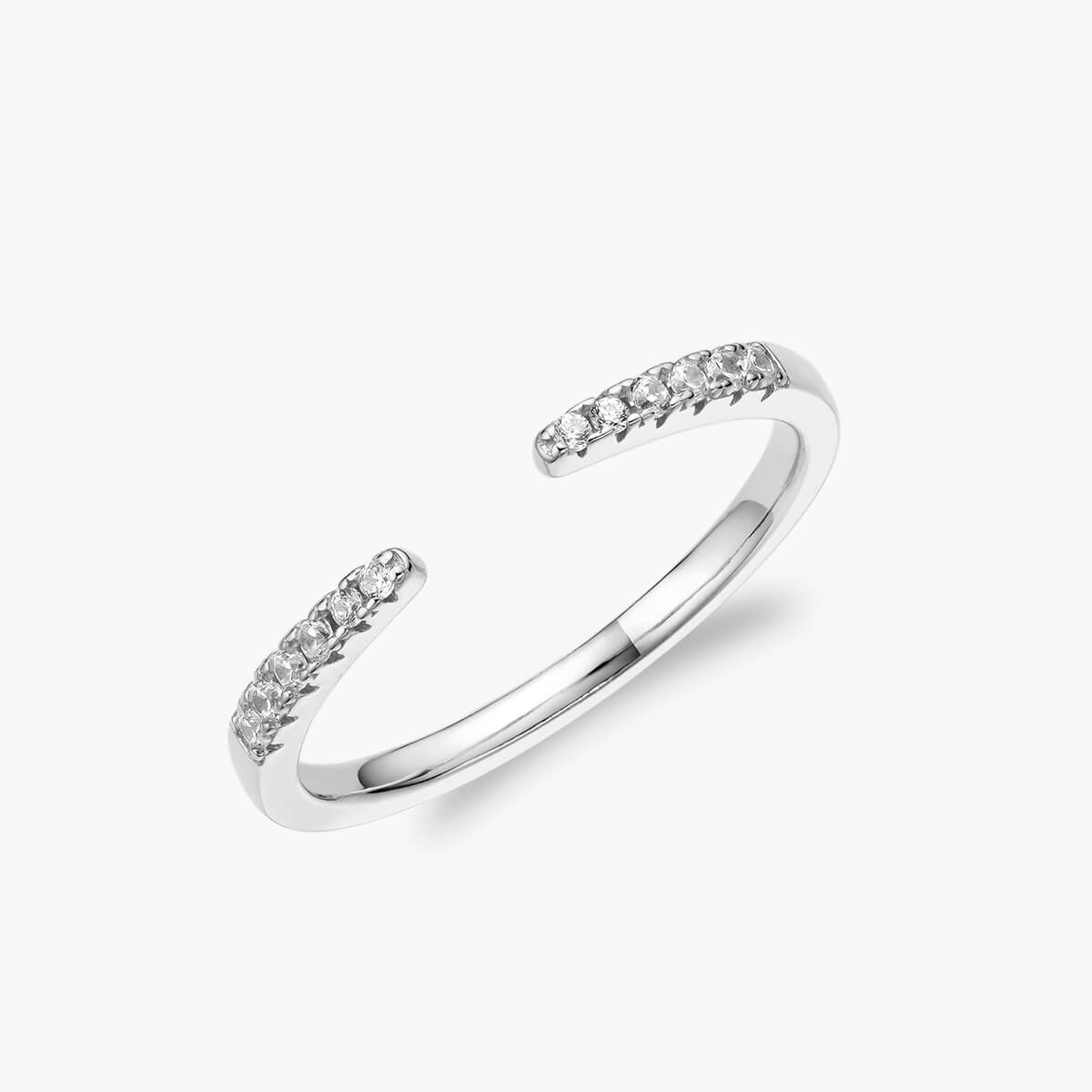 Open Pavé Stacking Ring – OBJKTS Jewelry