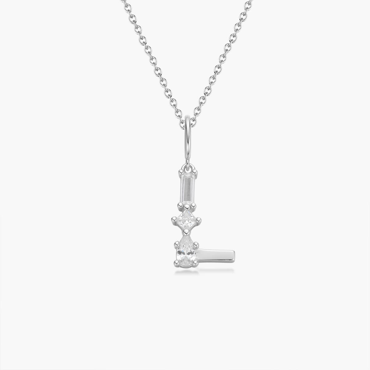 Initial Necklace | Platinum