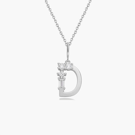 Initial Necklace | Platinum