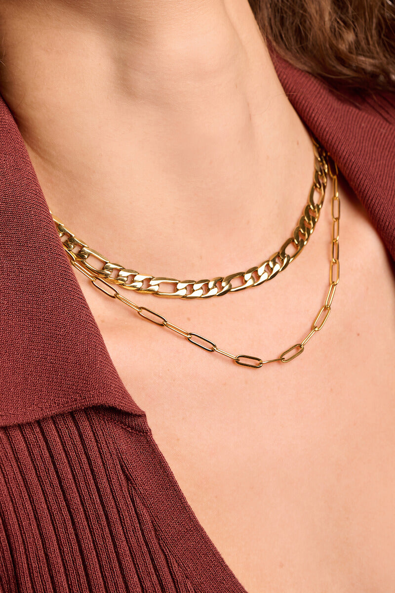 Chain Link Choker Necklace - Small