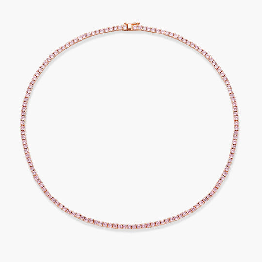 Coloured Tennis Necklace 2.5mm